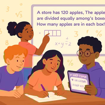 students solving word problems step-by-step