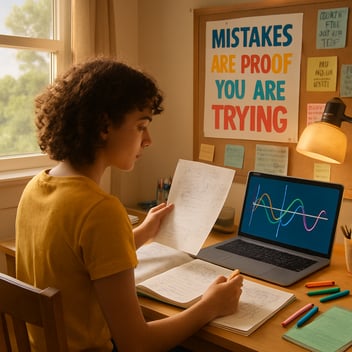 high school student studying math