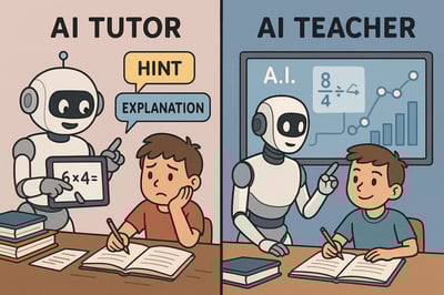 AI Tutor vs. AI Teacher: What's the Difference?
