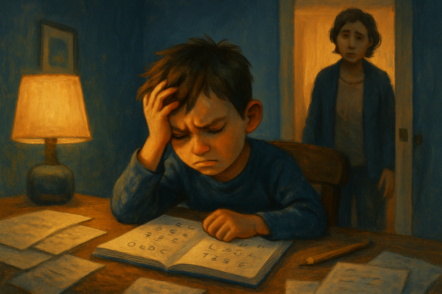 Student frustrated trying to learn math