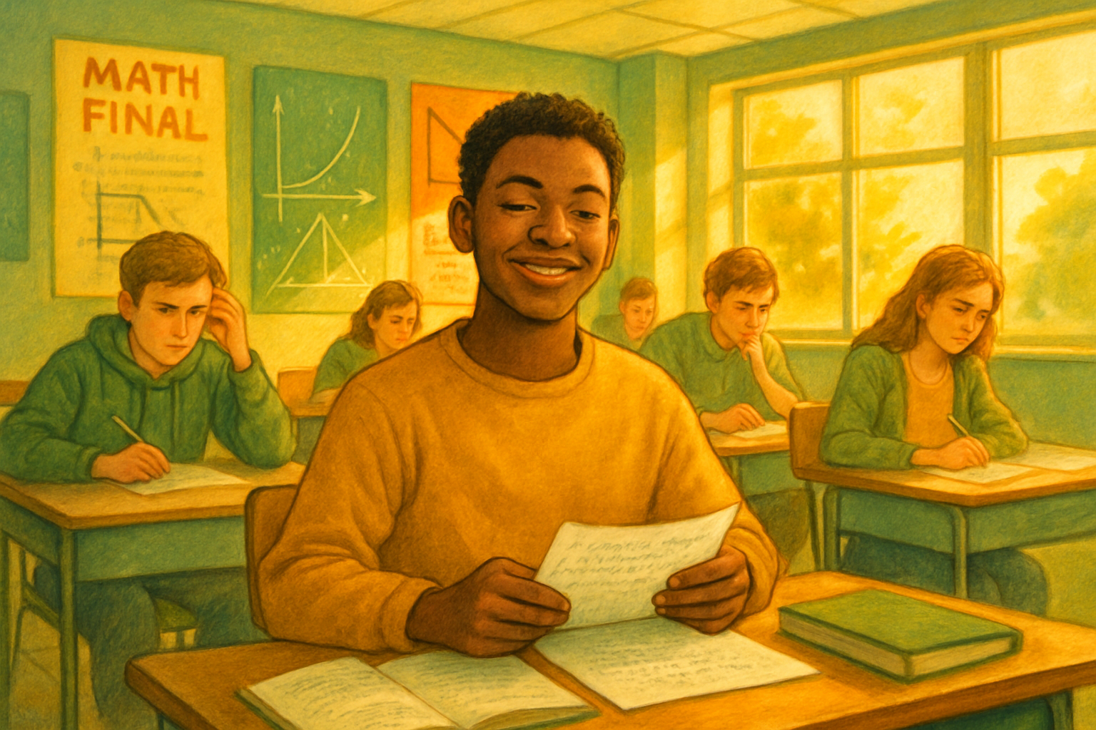 Student confidence before math final