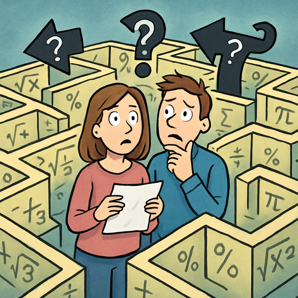 parents confused in math maze